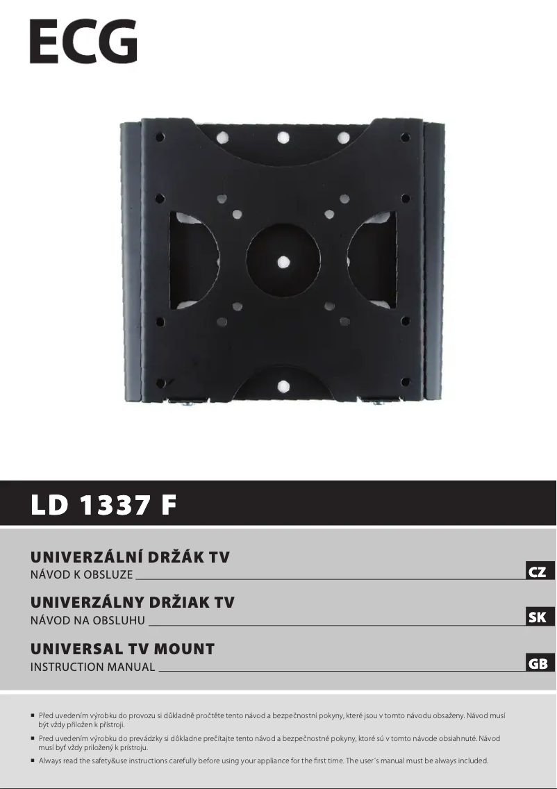 Page n°1 - Manuel utilisateur ECG LD 1337 F