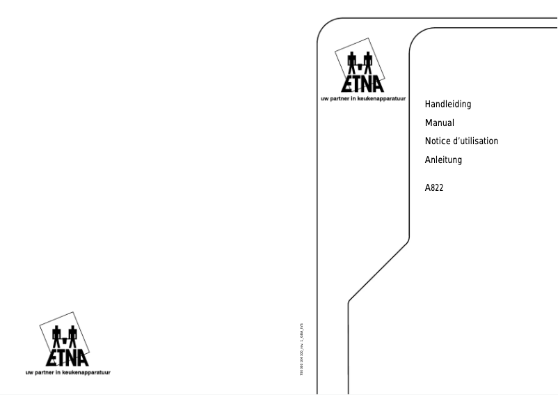 Page 1 de la notice Manuel utilisateur Etna A822V