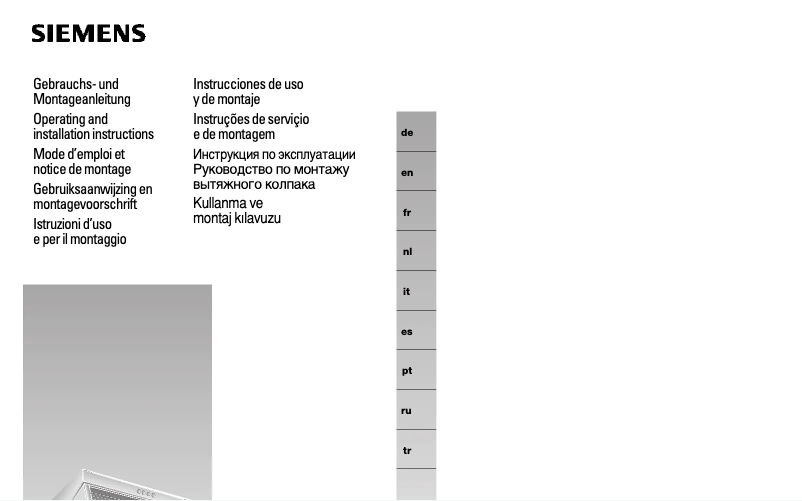 Page n°1 - Guide d'installation Siemens LU10142