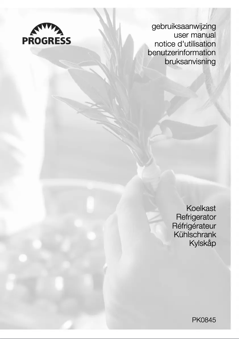 Image de la première page du manuel de l'appareil PK0845