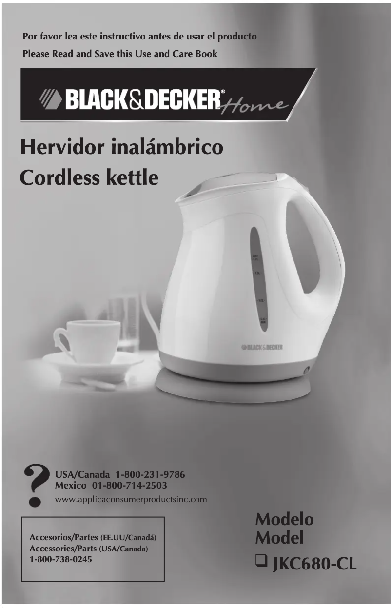 Page 1 de la notice Manuel utilisateur Black & Decker JKC680