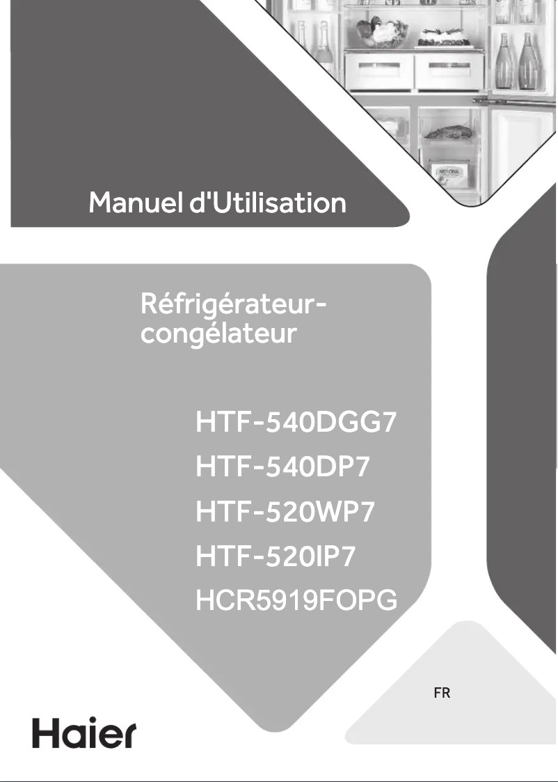 Page n°1 - Manuel utilisateur Haier HTF-520IP7