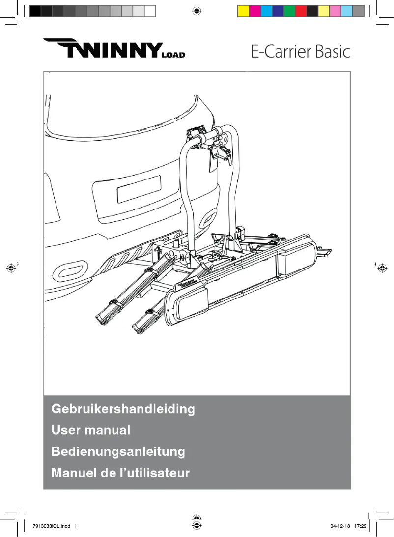 Image de la première page du manuel de l'appareil E-Carrier Basic