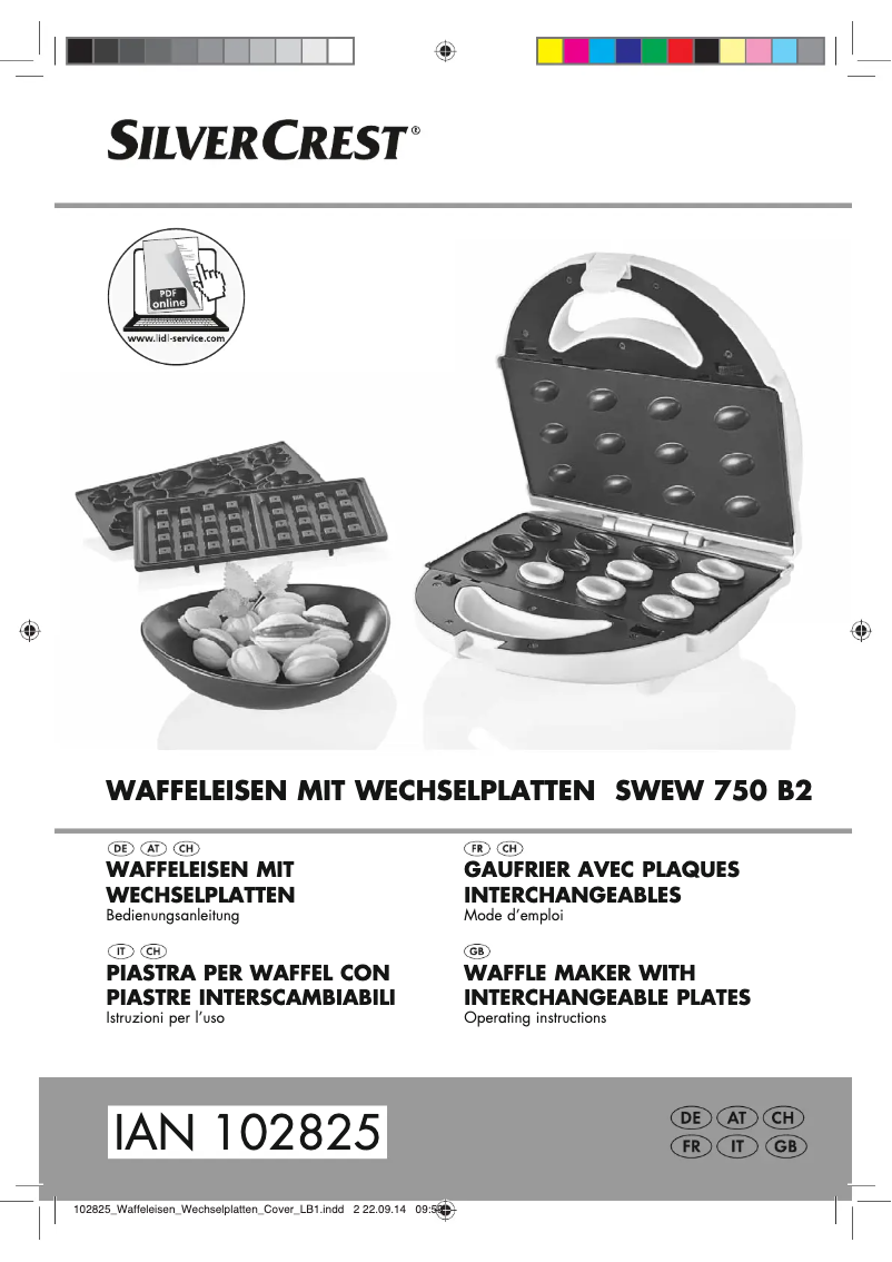 Page 1 de la notice Manuel utilisateur SilverCrest SWEW 750 B2