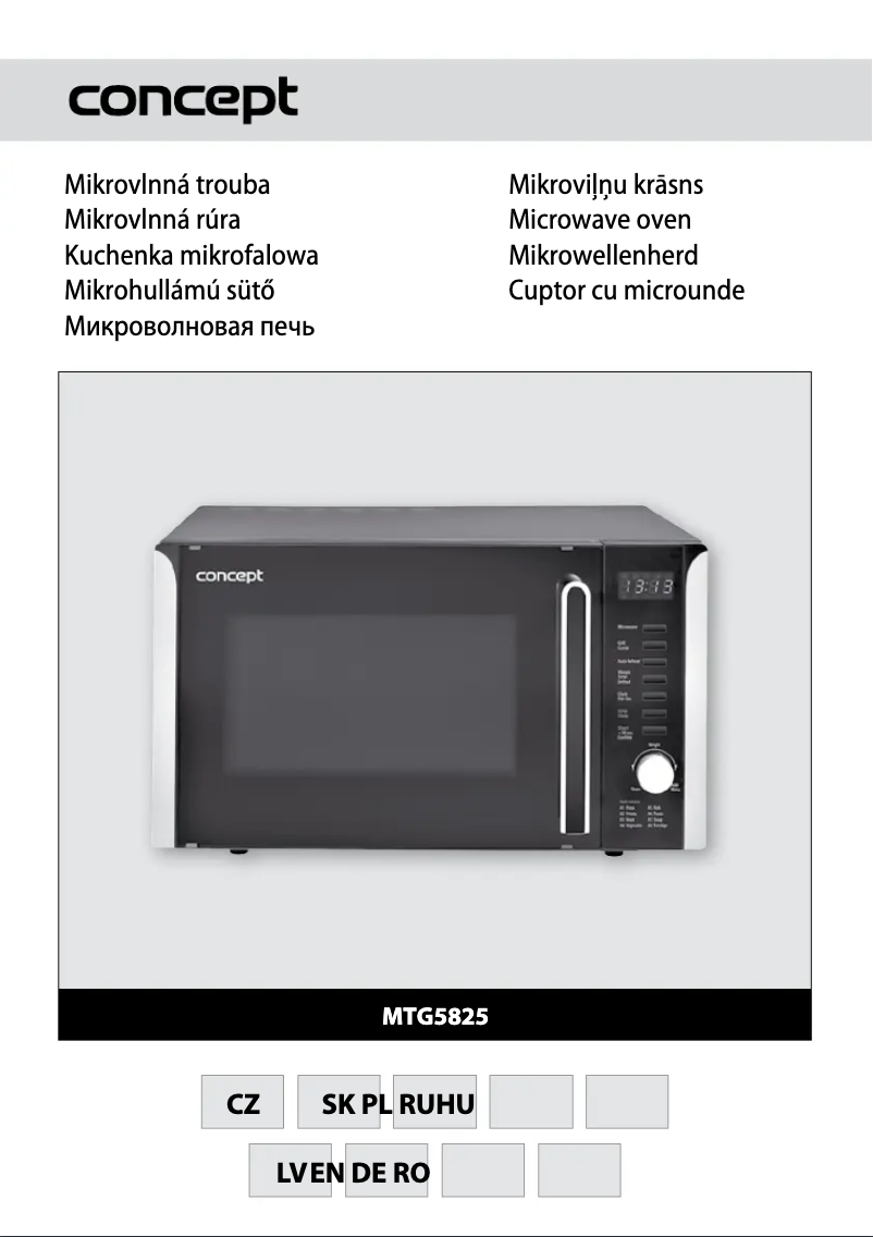 Page 1 de la notice Manuel utilisateur Concept MTG-5825