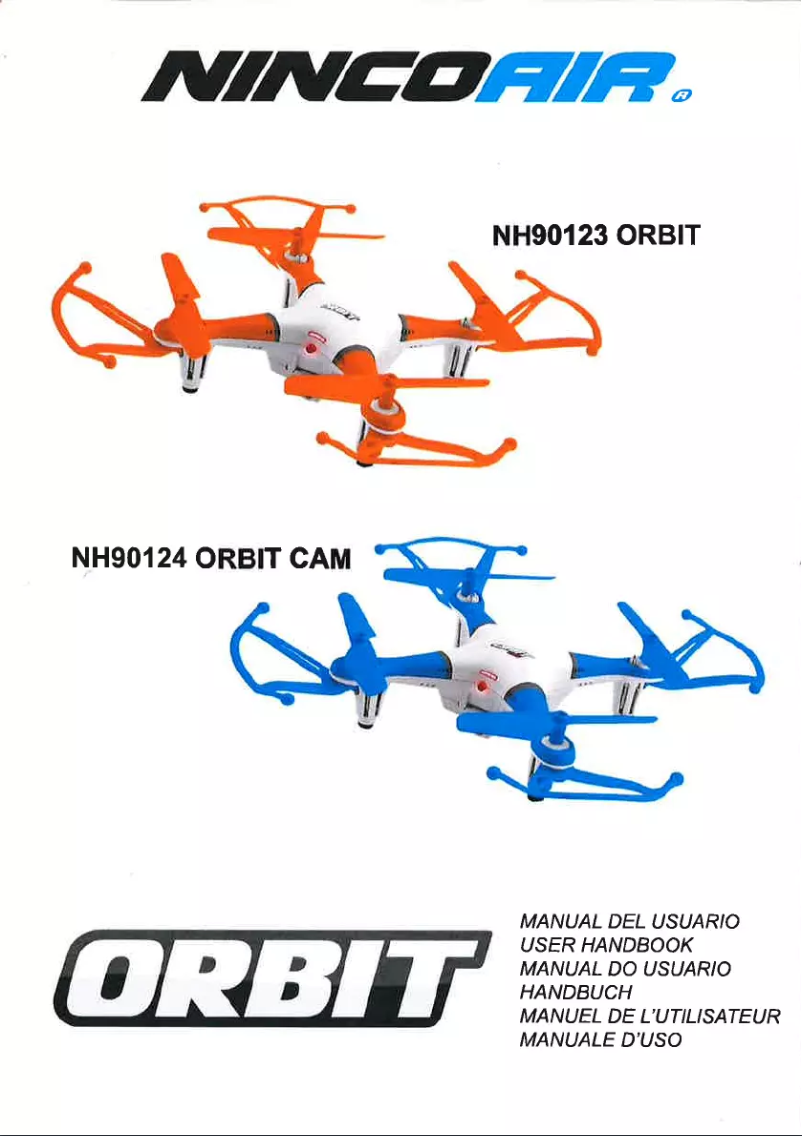 Image de la première page du manuel de l'appareil Nincoair Quadrone Orbit Cam NH90124