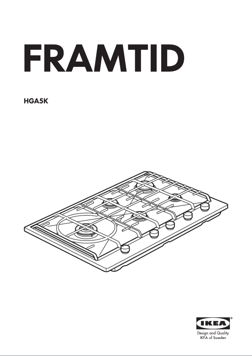 Image de la première page du manuel de l'appareil FRAMTID HGA5K