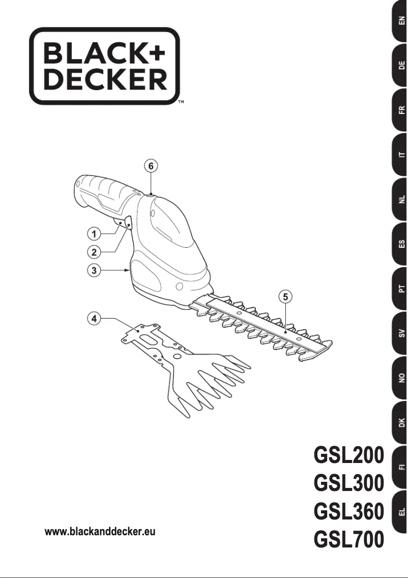 Page n°1 - Manuel utilisateur Black & Decker GSL700