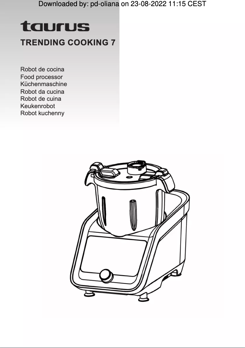 Image de la première page du manuel de l'appareil Trending Cooking 7