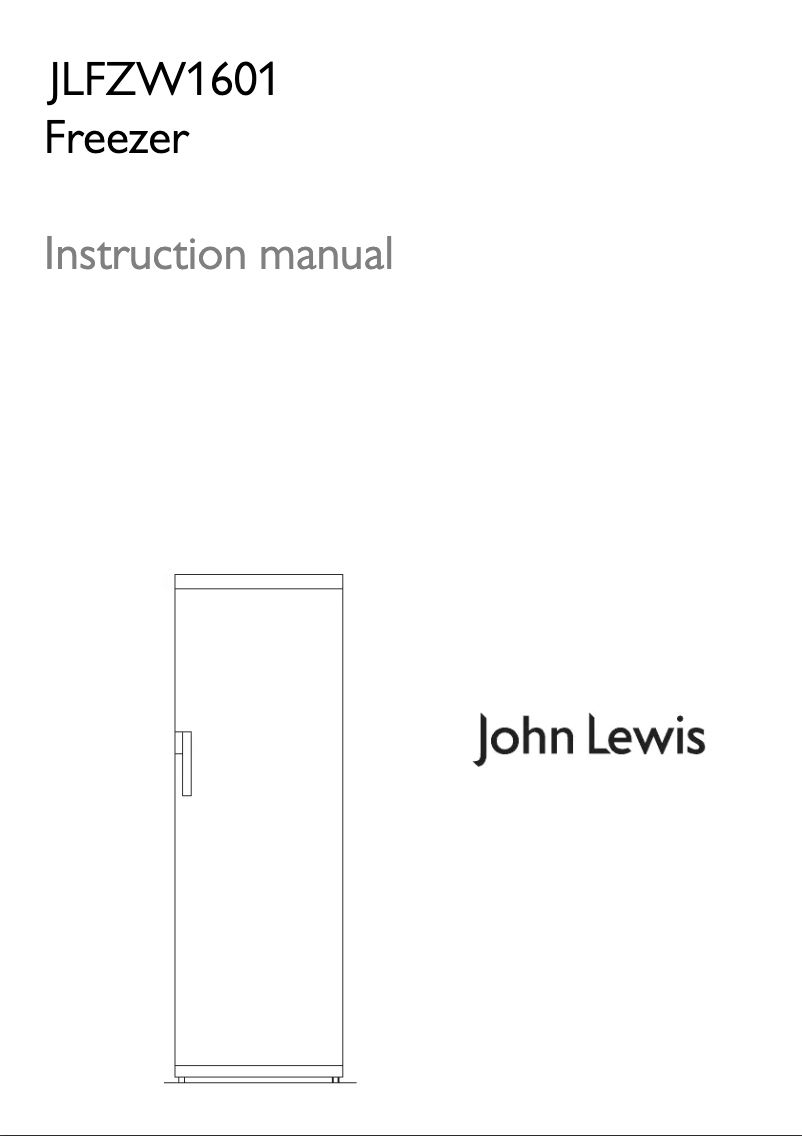 Page n°1 - Manuel utilisateur John Lewis JLFZW 1601