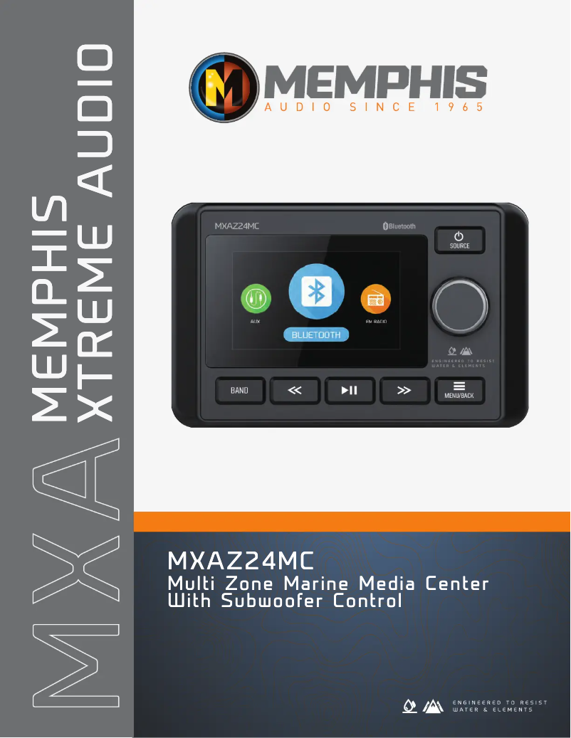 Page n°1 - Manuel utilisateur Memphis Audio MXAZ24MC