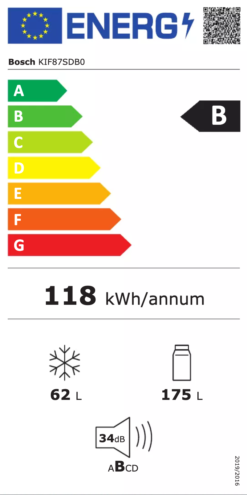 Image de la première page du manuel de l'appareil KIF87SDB0
