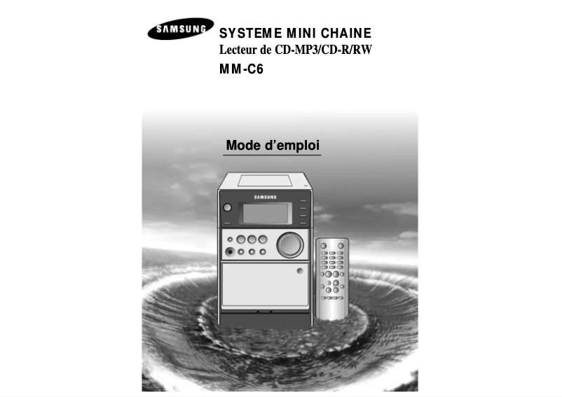Page 1 de la notice Manuel utilisateur Samsung MM-C6