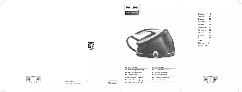 Page 1 de la notice Manuel utilisateur Philips Perfect Care Aqua Pro GC9420