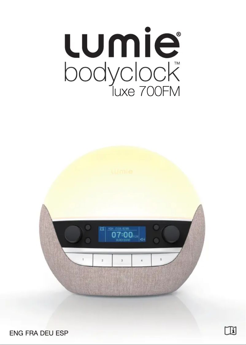 Page n°1 - Manuel utilisateur Lumie Bodyclock Luxe 700FM