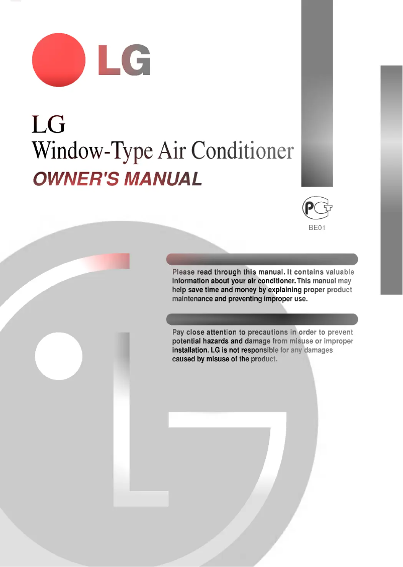 Page 1 de la notice Manuel utilisateur LG LWJ0561ACG