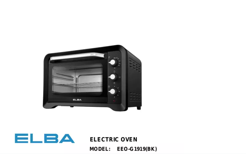 Page 1 de la notice Manuel utilisateur Elba EEO-G1919(BK)