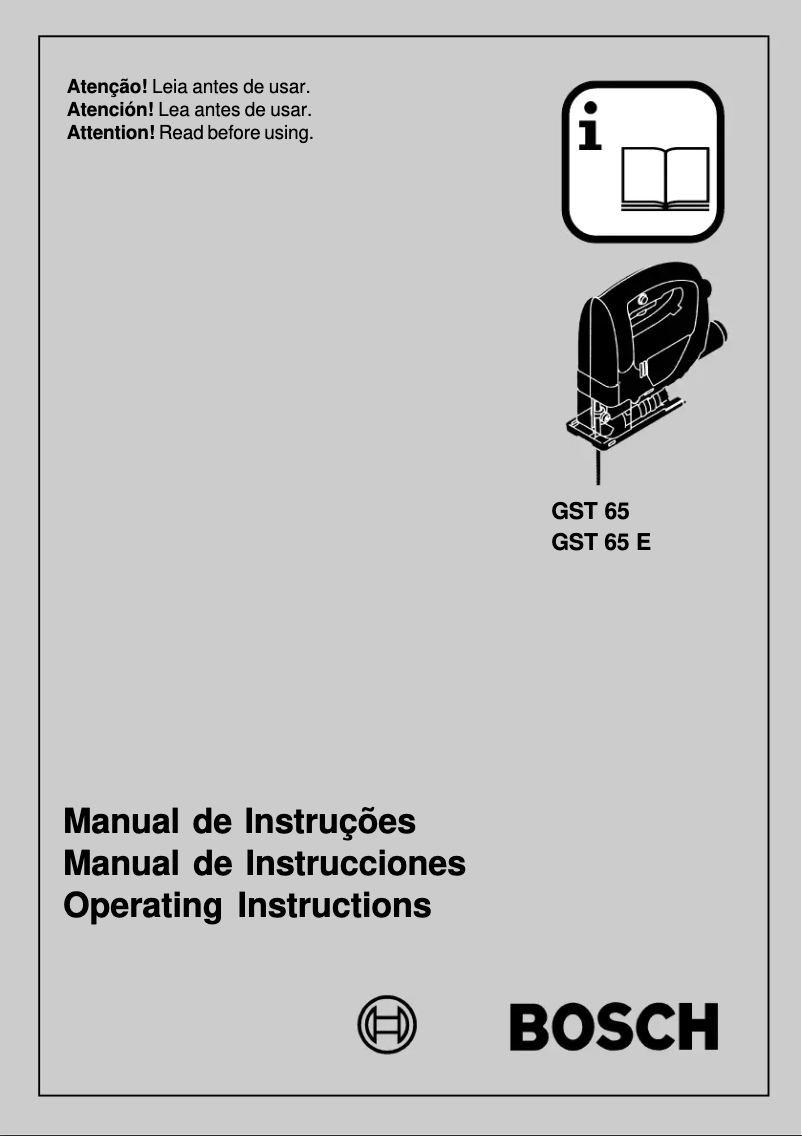 Page 1 de la notice Manuel utilisateur Bosch GST 65 E Professional