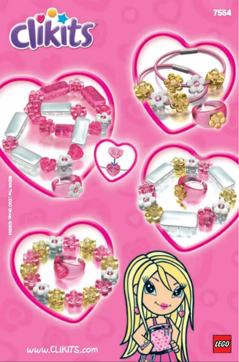 Page 1 de la notice Manuel utilisateur Lego Pearly Pink Bracelet & Bands
