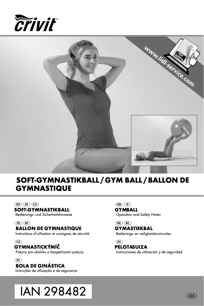 Page n°1 - Manuel utilisateur Crivit IAN 298482