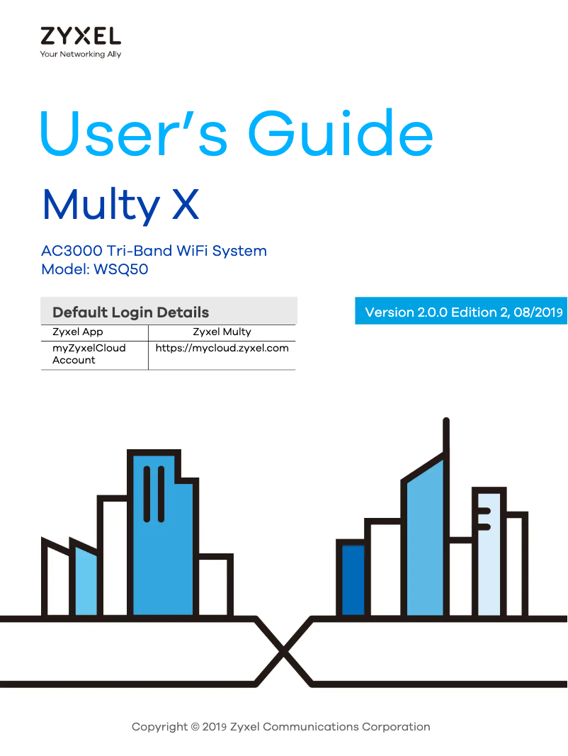 Imagen de la primera página del manual del dispositivo Multy X WSQ50
