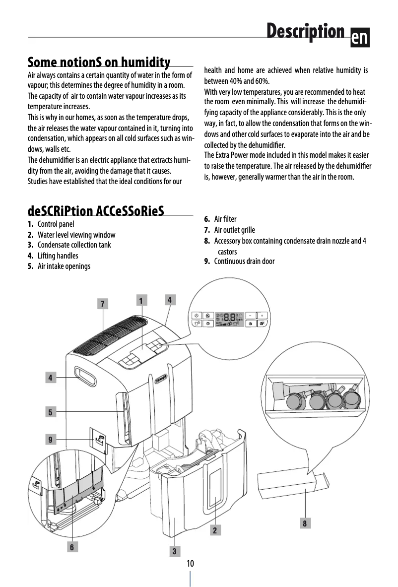 Page n°1 - Manuel utilisateur DeLonghi AriaDry DD30