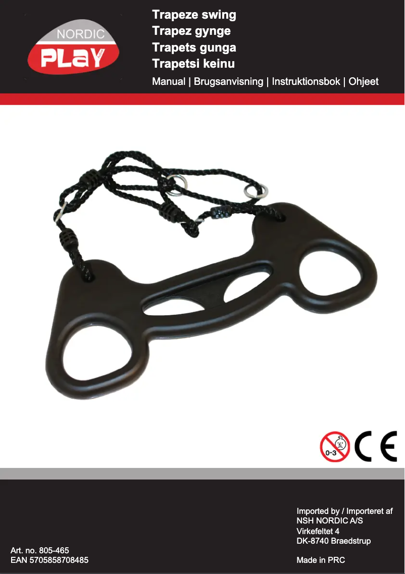 Image de la première page du manuel de l'appareil 805-465