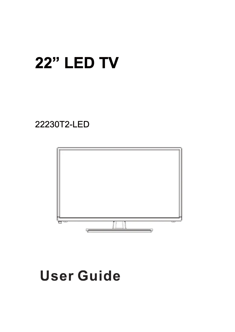 Image de la première page du manuel de l'appareil 22230T2-LED