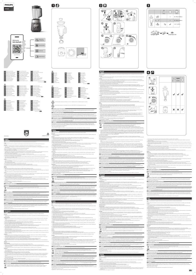 Image de la première page du manuel de l'appareil HR3020