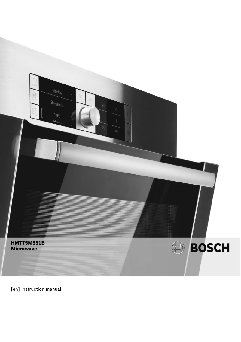 Page 1 de la notice Manuel utilisateur Bosch HMT75M621B