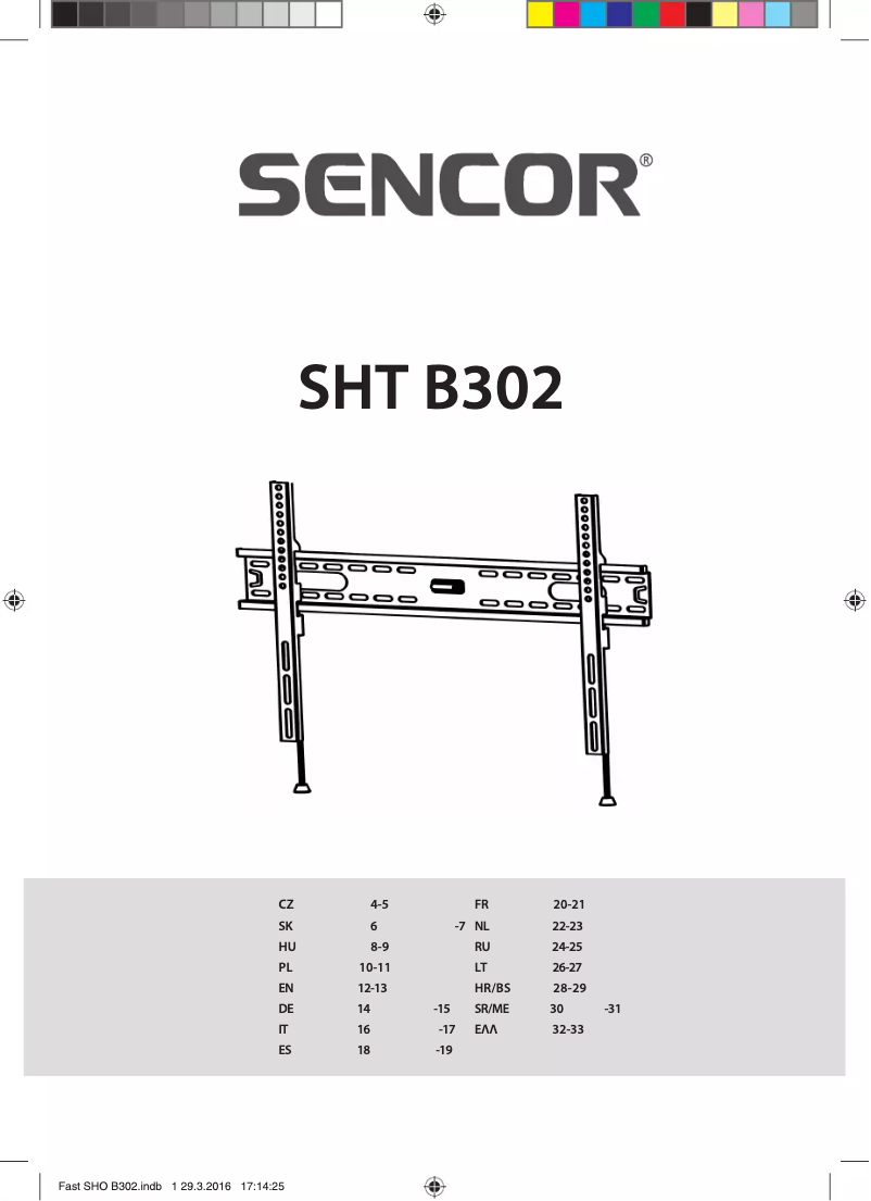 Page 1 de la notice Manuel utilisateur Sencor SHT B302
