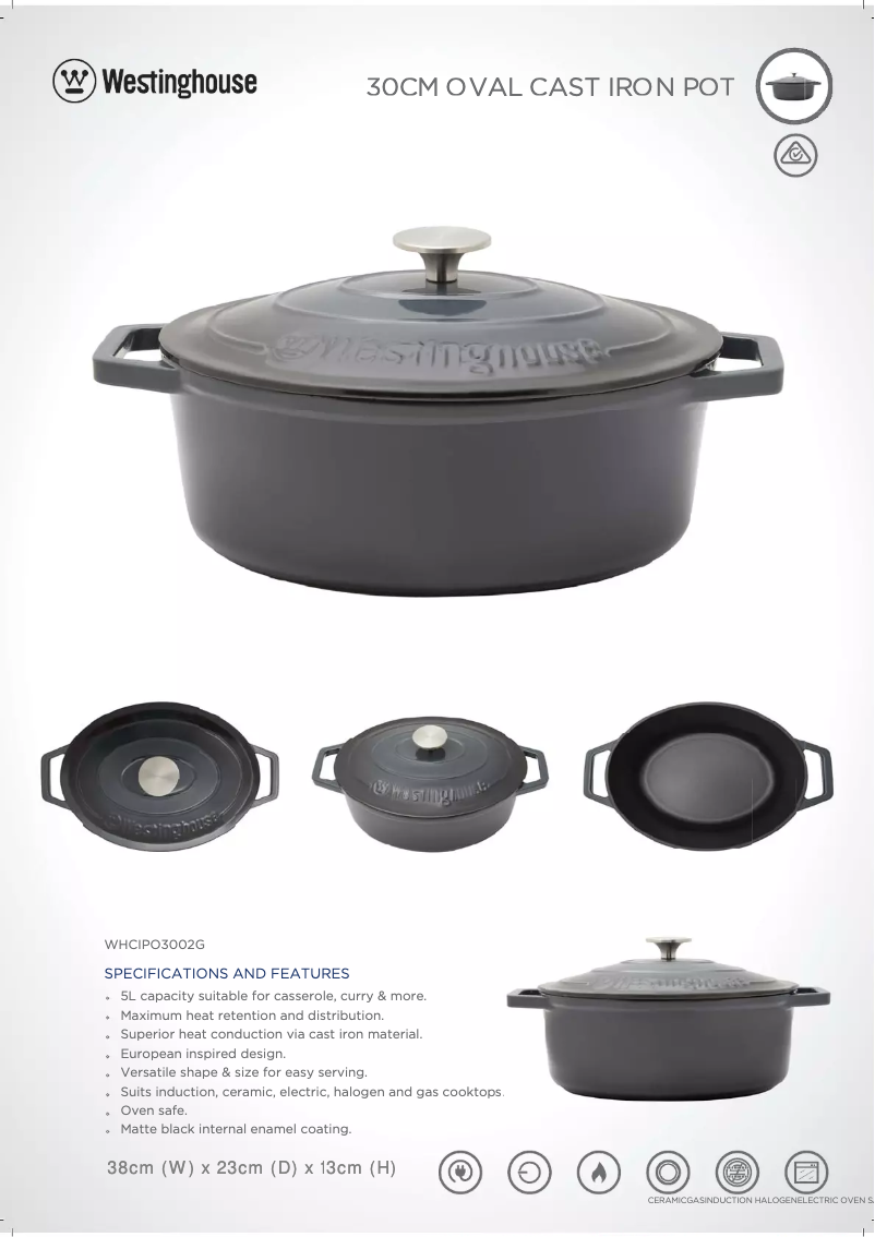 Image de la première page du manuel de l'appareil WHCIPO3002G