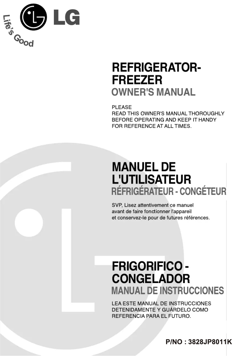 Page n°1 - Manuel utilisateur LG GN-U292 RLC