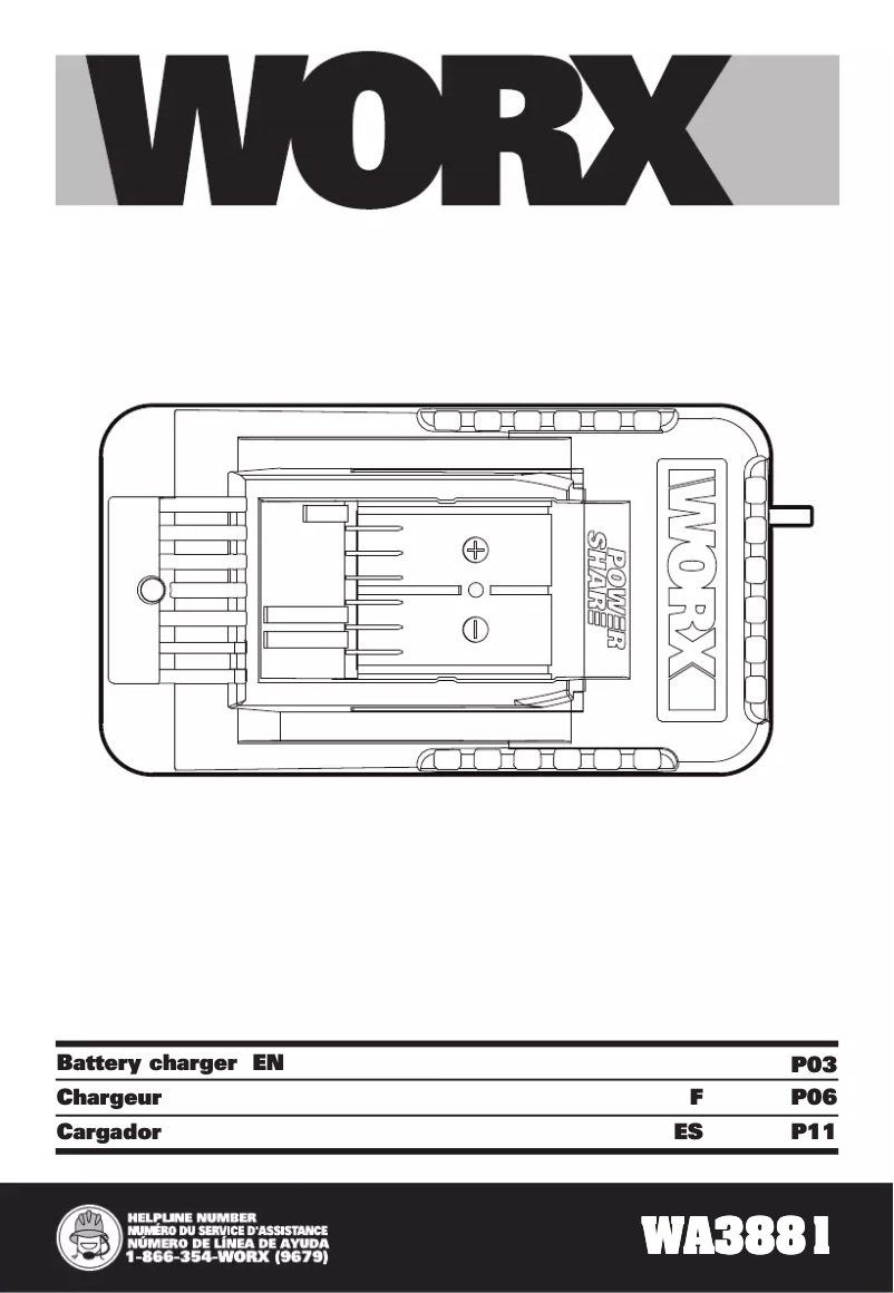 Image de la première page du manuel de l'appareil WA3881