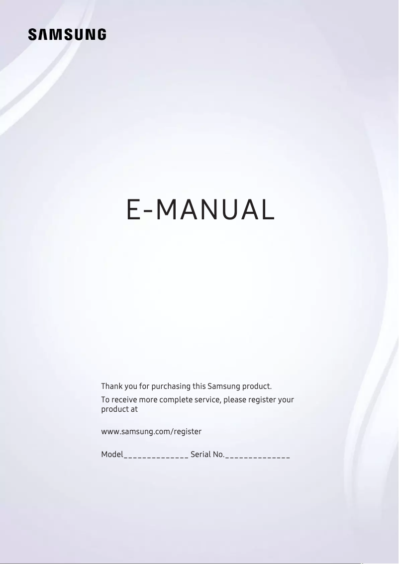 Image de la première page du manuel de l'appareil UA55K5500AG