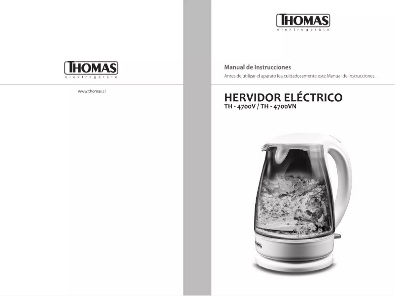Page n°1 - Manuel utilisateur Thomas TH-4700V