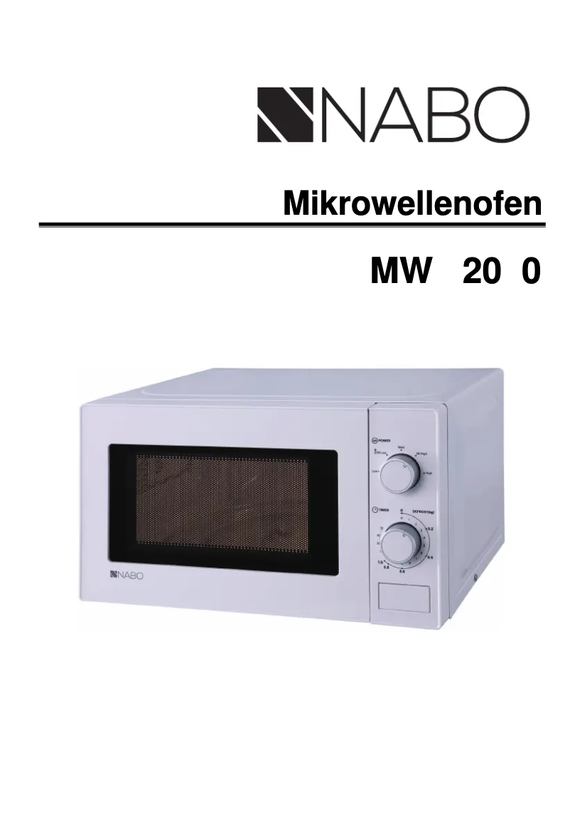 Page n°1 - Manuel utilisateur Nabo MWU 2010