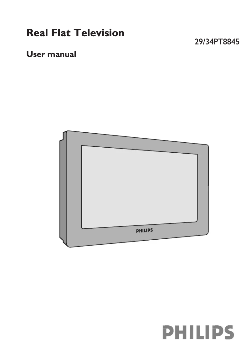 Image de la première page du manuel de l'appareil 34PT8845