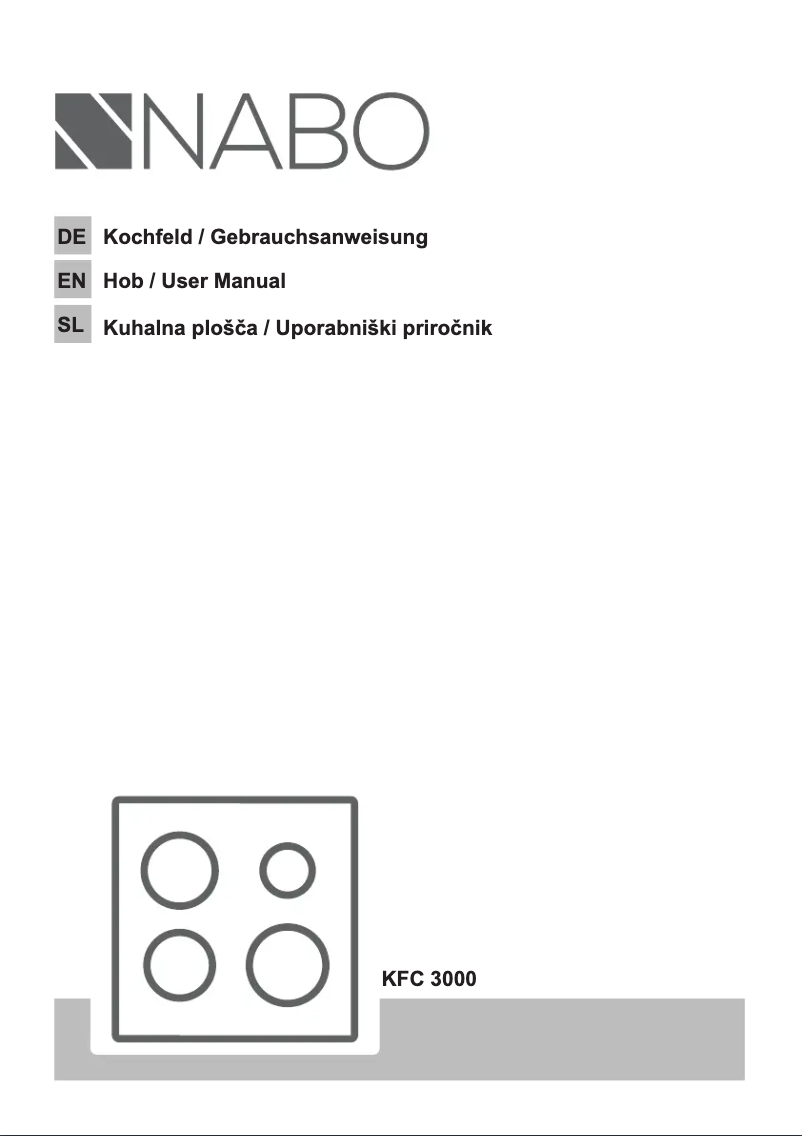 Image de la première page du manuel de l'appareil KFC 3000