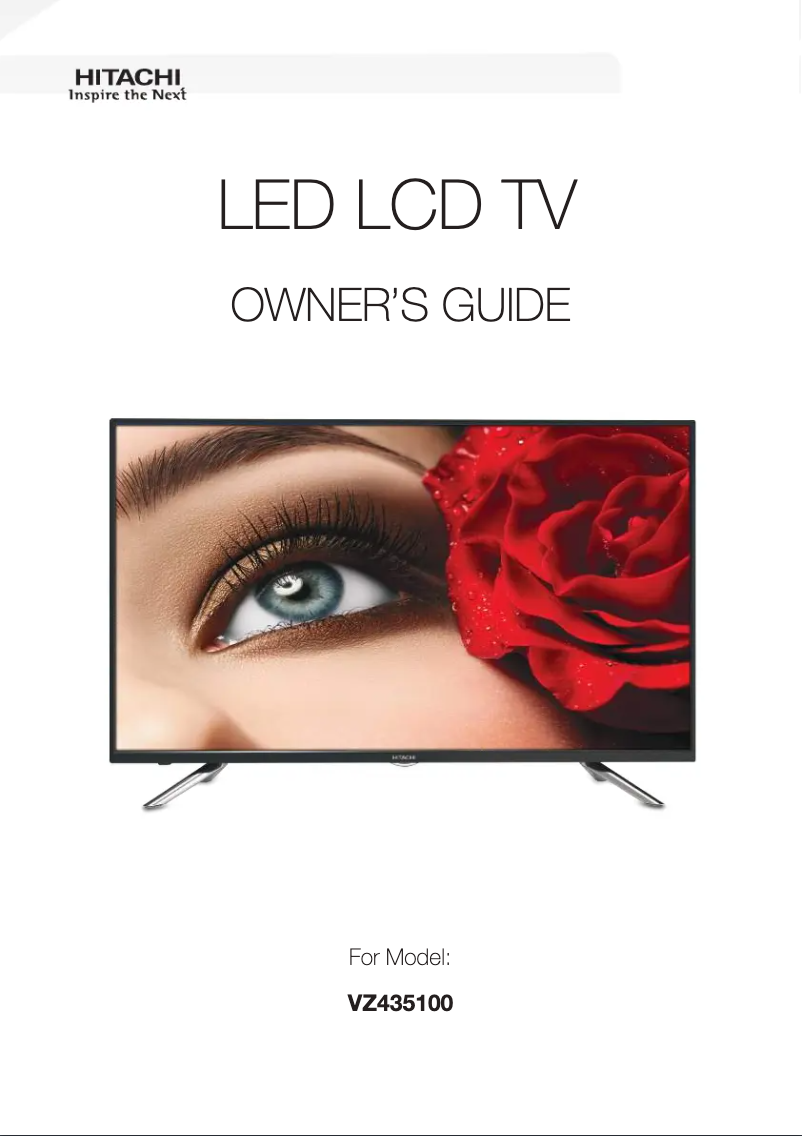 Page 1 de la notice Manuel utilisateur Hitachi VZ435100