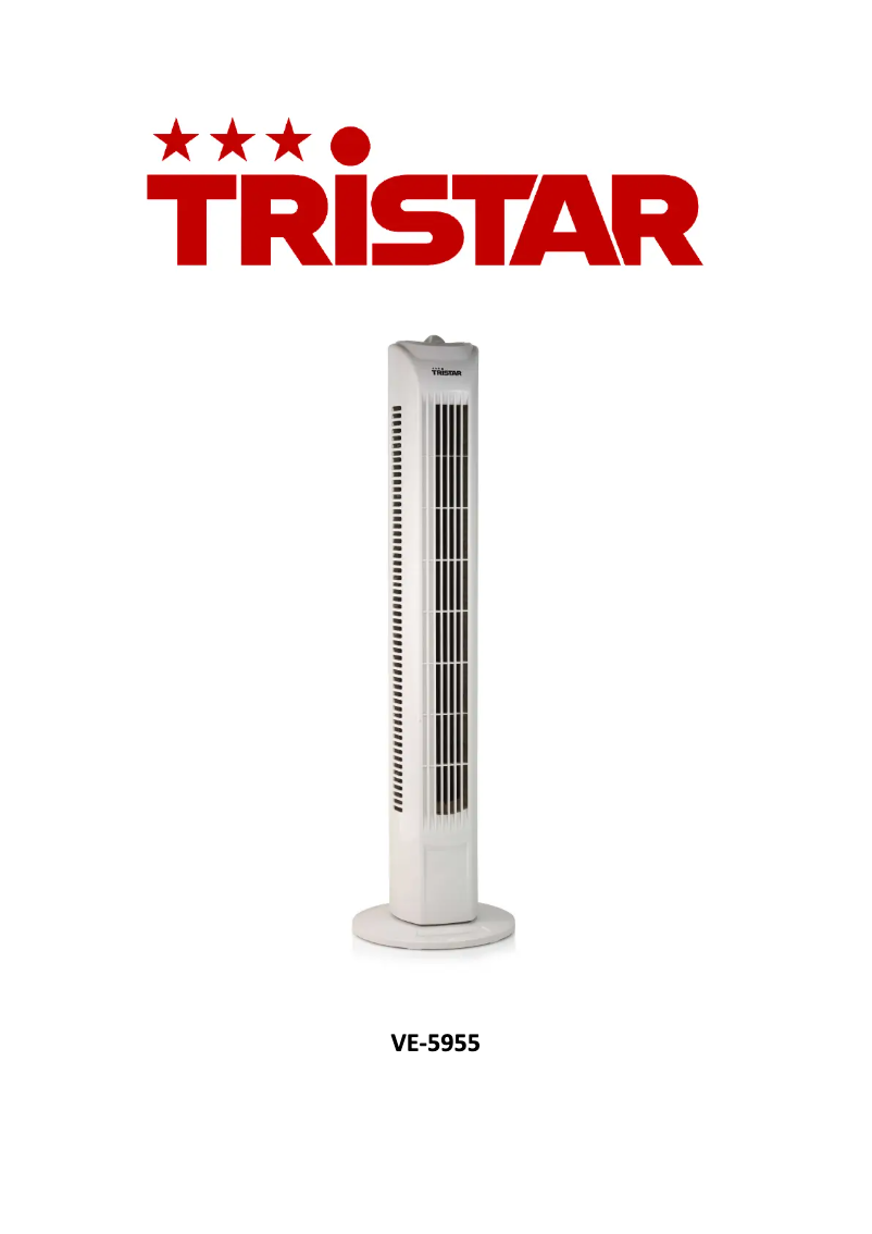 Page 1 de la notice Manuel utilisateur TriStar VE-5955