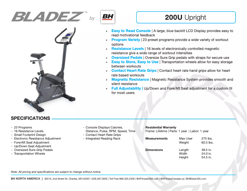 Image de la première page du manuel de l'appareil 200U