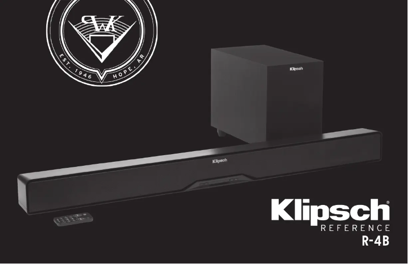 Page n°1 - Manuel utilisateur Klipsch R-4B