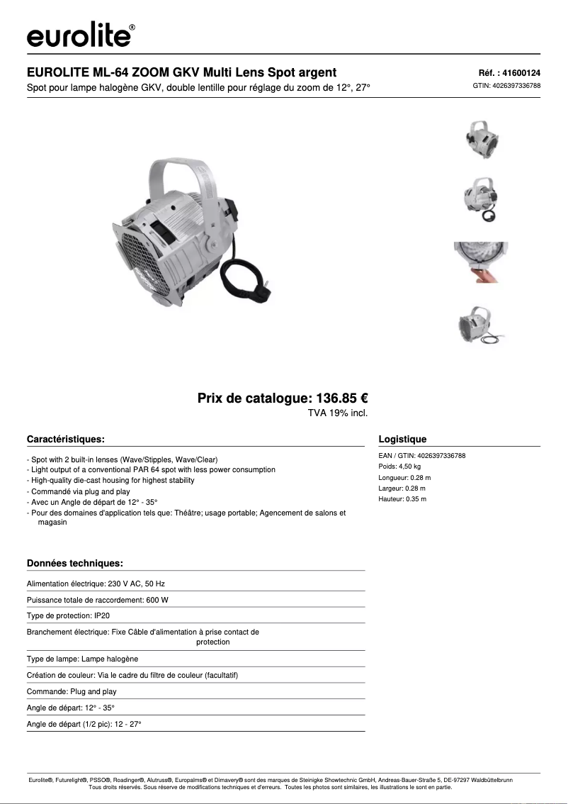 Image de la première page du manuel de l'appareil ML-64 GKV