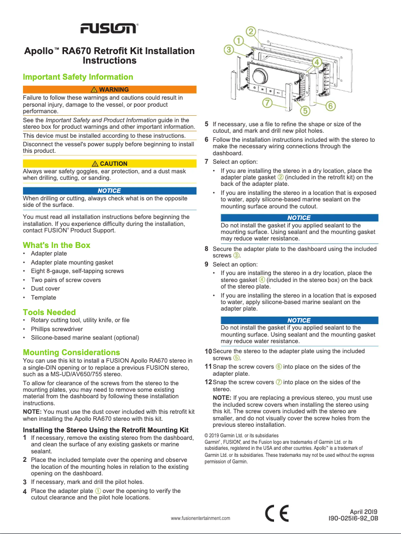 Page 1 de la notice Manuel utilisateur Fusion Apollo MS-RA670