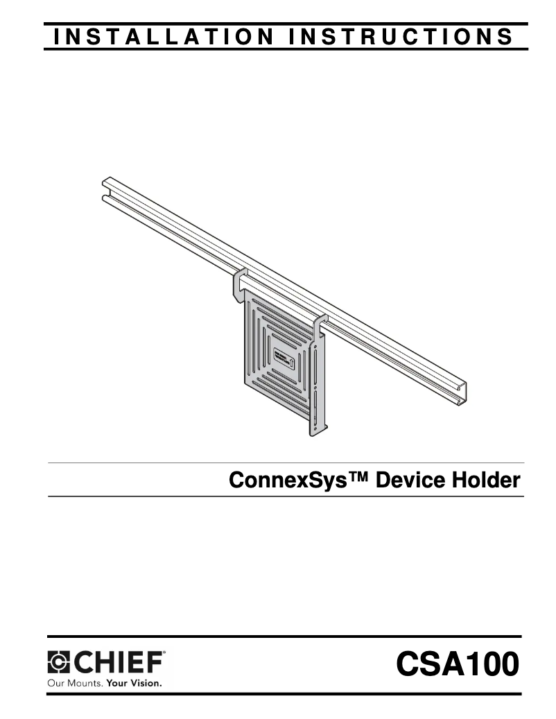 Página 1 del manual Manual de usuario Chief CSA100