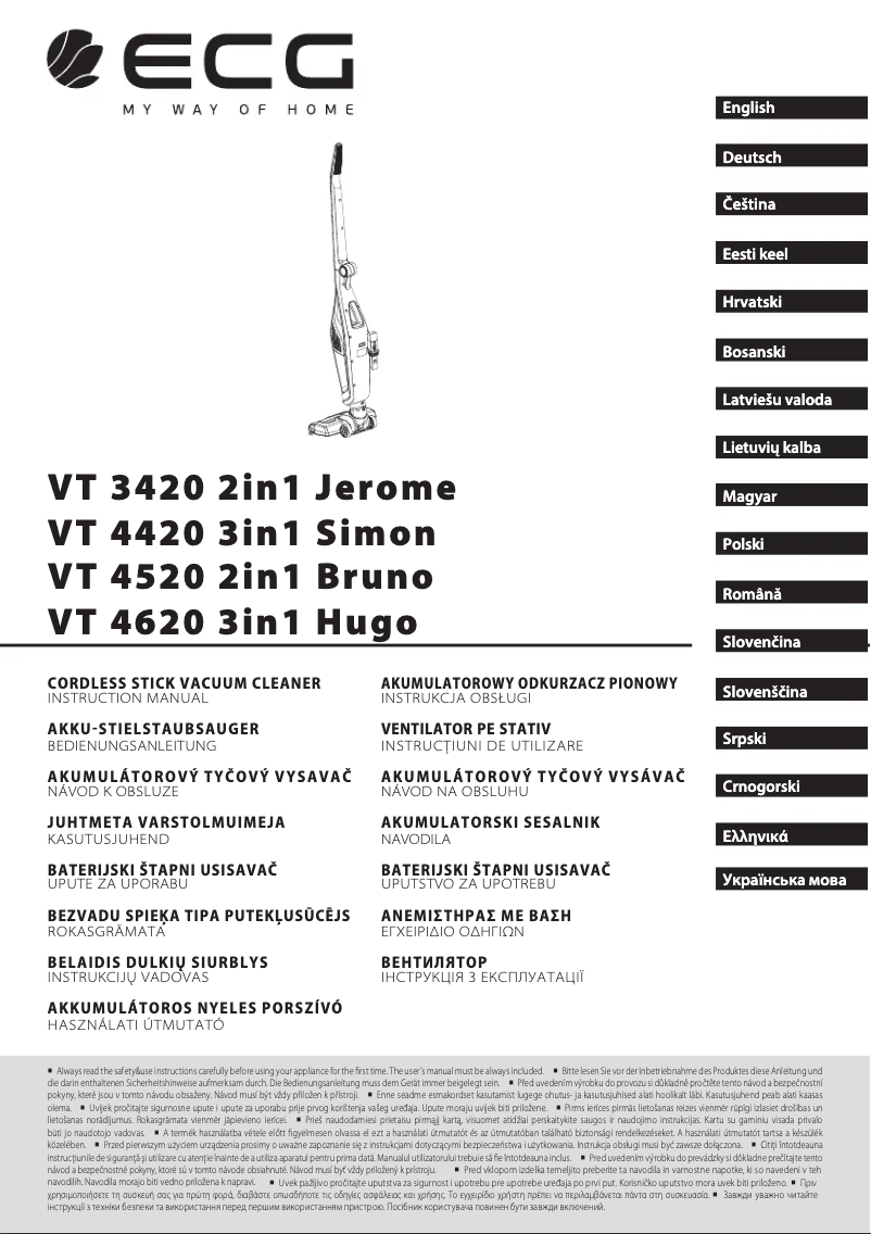 Page n°1 - Manuel utilisateur ECG VT 4520 2in1 Bruno