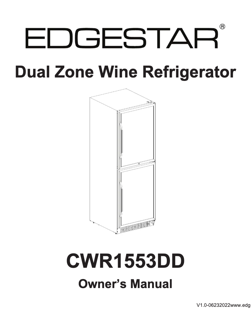 Image de la première page du manuel de l'appareil CWR1553DD