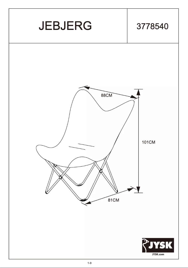 Image de la première page du manuel de l'appareil Jebjerg