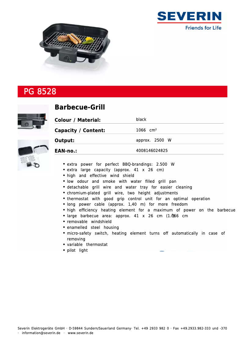 Image de la première page du manuel de l'appareil PG 8528